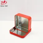 Metal Tin Red Box Gift Tin Box Square Christmas Gift/wedding Candy Tin Red Box Tengda