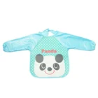 Cheap Beautiful Printed Apron Bib Long Sleeve Baby Bib