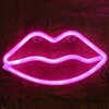 Wall decoration Neon Light Custom Led Neon Light Pink Lips Neon Sign Light For Home Indoor Christmas Decoration