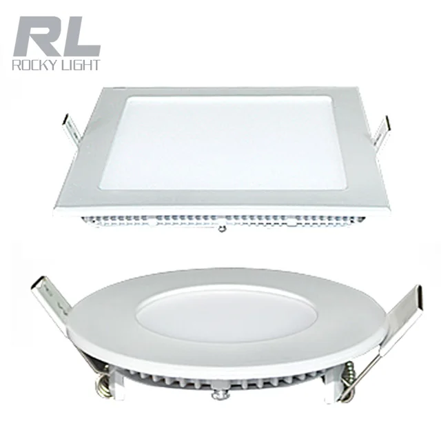 3w 6w 9w 15w 18w Panel Light Ultrathin Embedded Recessed Square Round Led Ceiling Light Buy Cheap Recessed Led Panel Light Product On Alibaba Com