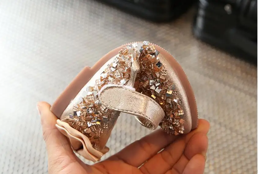 Girls diamond single shoes-24