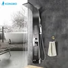hot sale bathroom shower panels body jets chrome polishes shower mixer
