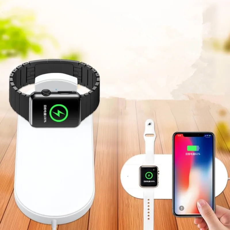 2 In 1 Universal QI Wireless Charger for iPhone X 8 Plus XR XS MAX for Apple Watch Series iWatch 1 2 3 4 Fast Wireless Charger, White
2 In 1 Universal QI Wireless Charger for iPhone X 8 Plus XR XS MAX for Apple Watch Series iWatch 1 2 3 4 Fast Wireless Charger, White