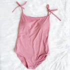 Sexy Custom Bikini Set Button Tankini Push Up Swimwear one piece