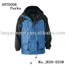 ADULT FASHION OUTDOOR PARKA/ MEN'S PADDED WINTER PARKA JACKET