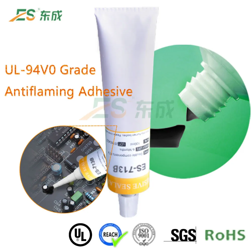 Adhesive ge silicone sealan UL94-V0 grade flame retardant glue for LED