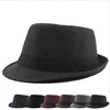 Classic wool fedora hat men vintage 5 colors wool fedora hat