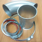 Factory supply galvanized air ducting bend/elbow and clamp