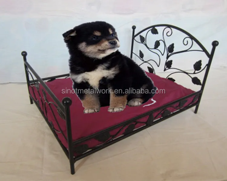 luxury wrought iron dog bed lucky metal frame princess dog bed 2016 new design pet bed