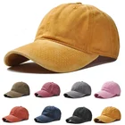 12 Colour Blank Washed Cotton Hat 6 Panel Dad Hat Baseball Cap for Women Men