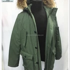 men army green real fur down jacket parka for winter