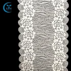 Wholesale african white stretch lace jacquard trim