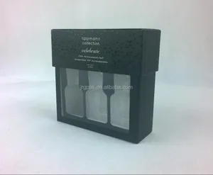pvc window clear view rigid presentation gift perfume box with
