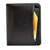 A4 size Black Leather Card Case Document Bag Type File Folder