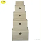 FSC Unfinished Wooden Storage Trunk With Lock For Wholesale