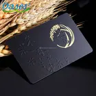 Laser cut metal business card printing start 100 pcs