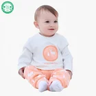 Baby 100% cotton lovely wear, pyjama, 100% cotton sweat suits organic baby cloth for child