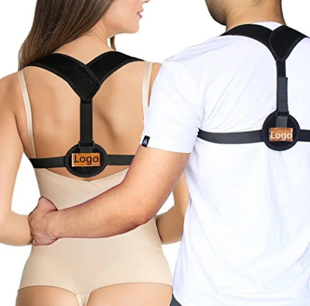 

Good quality low price to improve sitting adjustable comfortable posture posture corrector for men and women, Black;customized color