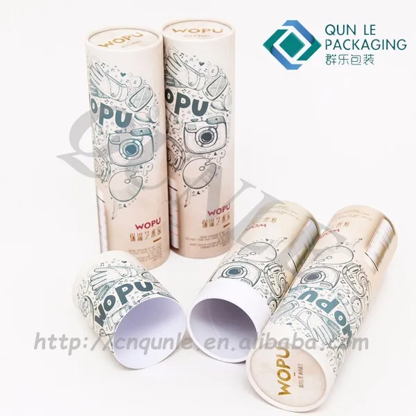 luxury printed cylinder shape mug paper gift box