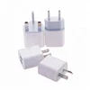 Amazon Hot Sale White Color EU US UK AU Type Double Port Power Adapter 5V 2A Usb Wall Charger For iPhone Android Phones