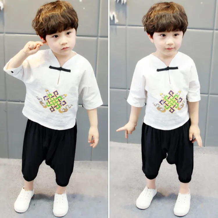 high quality summer casual clothes boy T- shirt pants sets, White
high quality summer casual clothes boy T- shirt pants sets, White