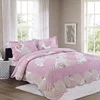 Wholesale Quilted Mattress Bed Cover Home Textile 100% Cotton Quilt Set Bedding Bedspread with 2 Pillows
