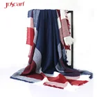 Big plaid black blanket chunky magnetic scarf