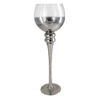 Decorating crystal tall candle holders centerpieces for weddings