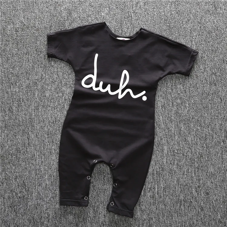 Unique cotton short sleeve black harem romper letter print unisex baby girls boys casual jumpsuit, Picture
Unique cotton short sleeve black harem romper letter print unisex baby girls boys casual jumpsuit, Picture