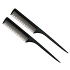 Salon Styling Comb Cheap Sharp Tail Hair Brush Barber Comb Logo Carbon Fiber Comb