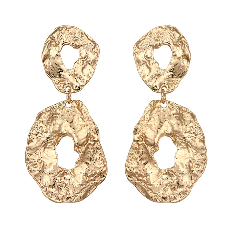 2022 New Arrival Statement Metal Earrings Handmade Gold Tone Zinc Alloy Irregular Geometric Hollow Circle Drop Earrings, As picture
2022 New Arrival Statement Metal Earrings Handmade Gold Tone Zinc Alloy Irregular Geometric Hollow Circle Drop Earrings, As picture