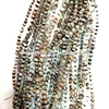 Natural green brown phantom beads loose gemstone beads