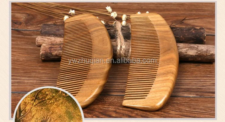 High quality sandalwood wooden comb for hair beard comb wood