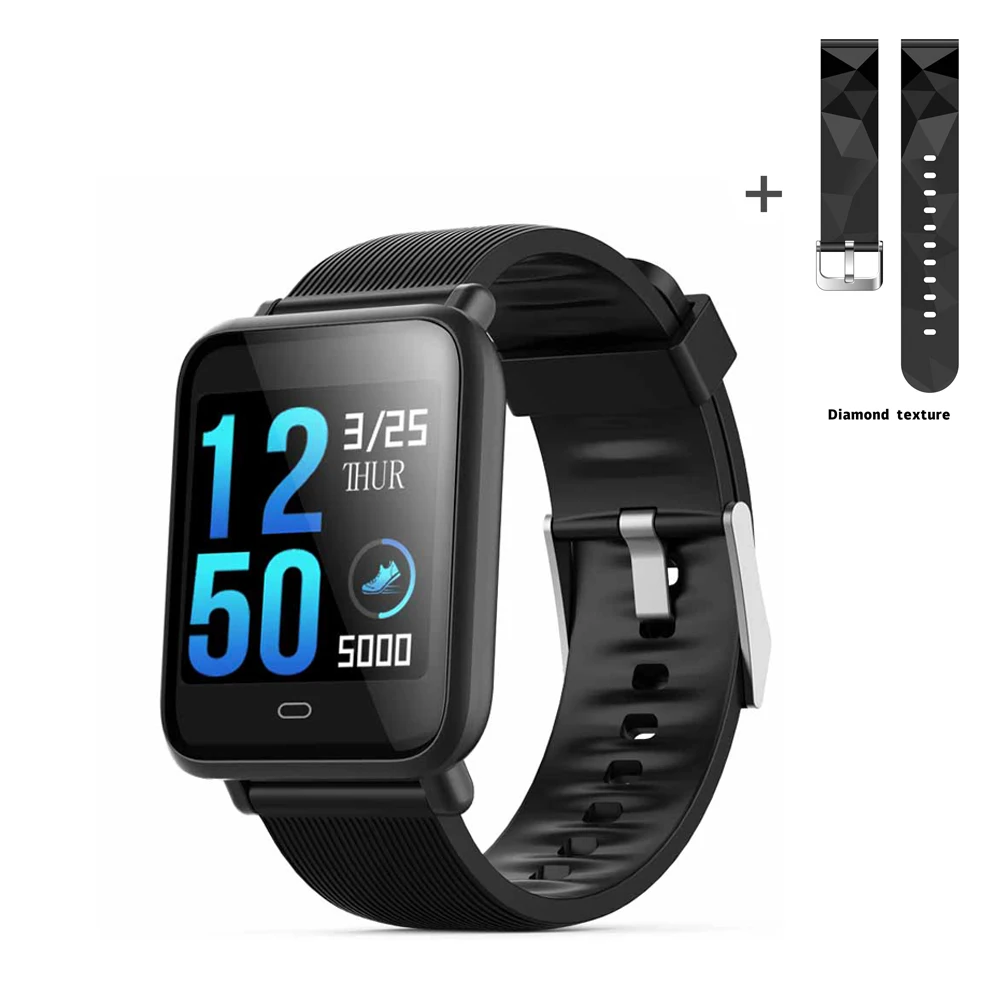 WarmwaveQ9 Blood Pressure Heart Rate Monitor Smart Watch IP67 Waterproof Sport Fitness Trakcer Watch Men Women Smartwatch
WarmwaveQ9 Blood Pressure Heart Rate Monitor Smart Watch IP67 Waterproof Sport Fitness Trakcer Watch Men Women Smartwatch