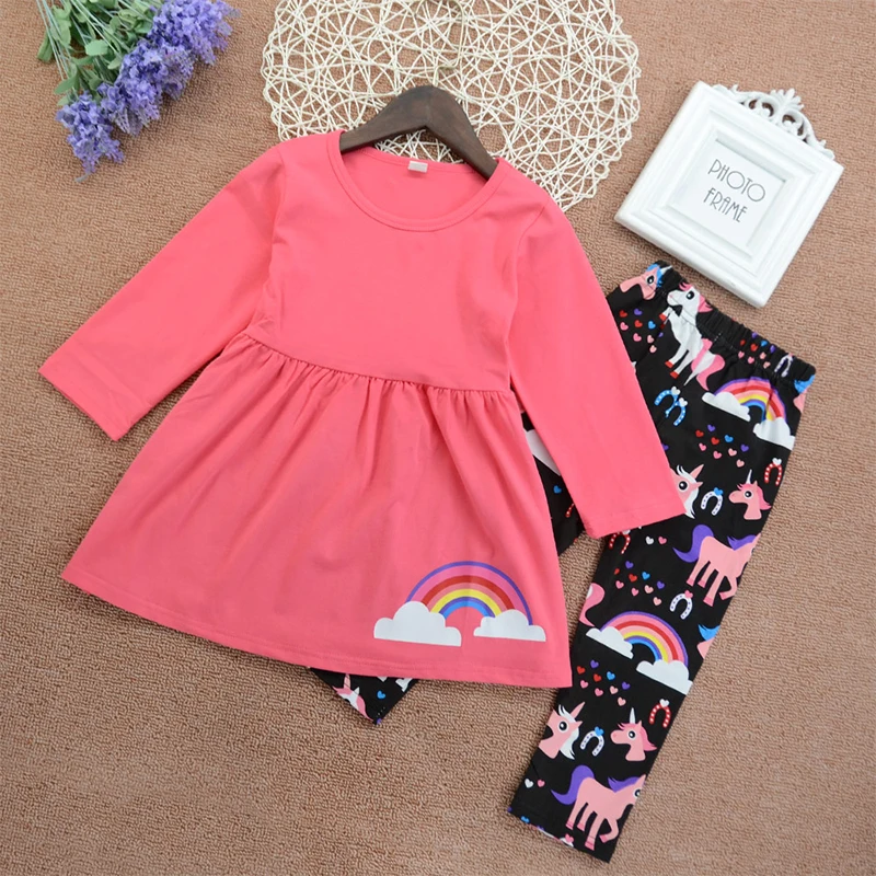 Active Baby Girl Clothing Sets Long-Sleeved Shirt +Pants 2 Pieces Cartoon Unicorn Pattern Clothes Sets for Winter and Spring, Picture shows
Active Baby Girl Clothing Sets Long-Sleeved Shirt +Pants 2 Pieces Cartoon Unicorn Pattern Clothes Sets for Winter and Spring, Picture shows
