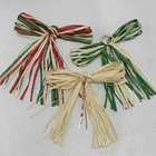 Decorative bouquet 5mm paper rayon raffia bow tie