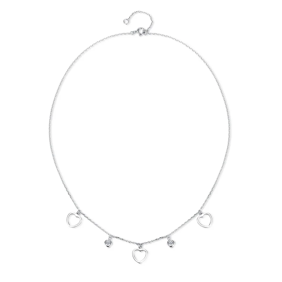 Romantic Sterling Silver Necklace Vintage Chock Love Heart Pendants Necklace for Temperament Women Jewelry Gift
Romantic Sterling Silver Necklace Vintage Chock Love Heart Pendants Necklace for Temperament Women Jewelry Gift
