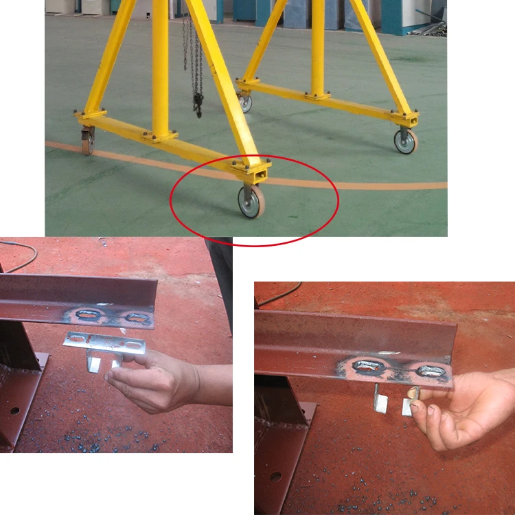 Light Weight Small Size Mini 500kg 2000kg Movable Workshop Gantry Crane
