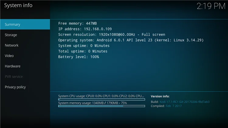 set top box android 6.0
