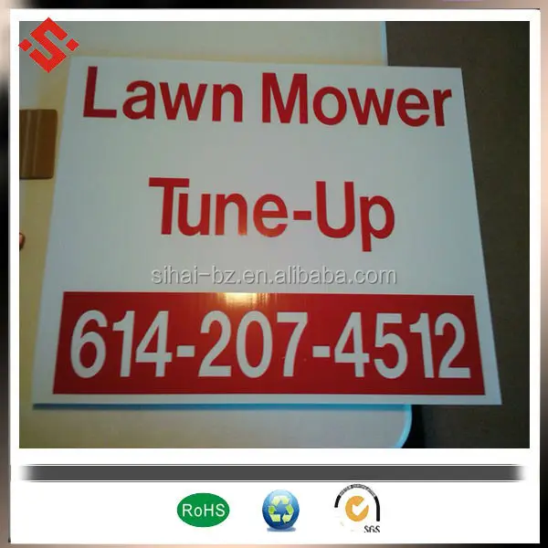 corrugated yard signs