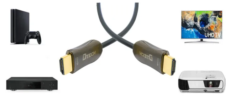 Hdmi 2.0 version AOC fiber 24k gold plated 4k 60hz 31m Cable - ANKUX.COM
