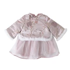 H4322/Baby Girl Dress Chinese Traditional Dress Cheongsam Child Girls Clothes Chinese Style Qipao Girls Embroidery Dresses
