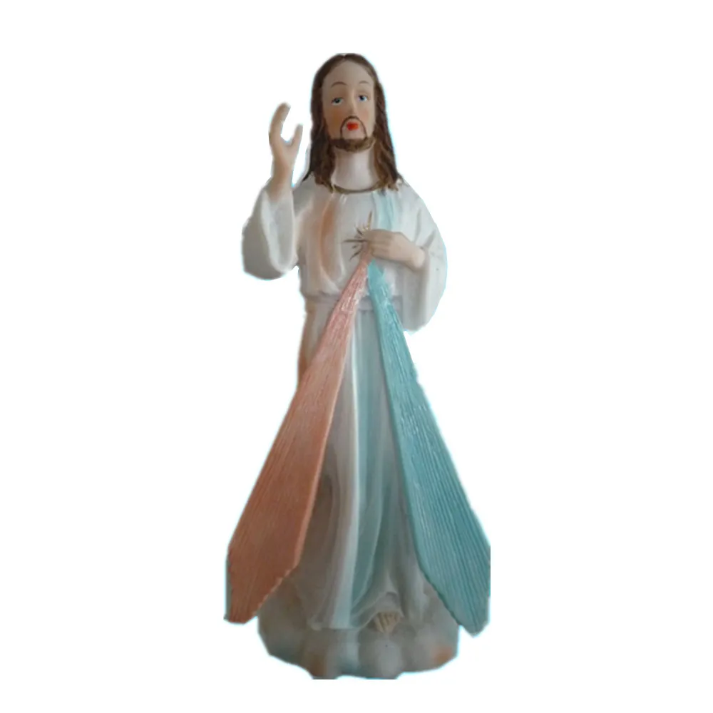 Оптовая продажа смолы Санкт греческие рисунок статуи Иисуса Христа фигурка Девы Марии