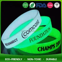 Glow Silicon Wrist Band Glowing Silicone
