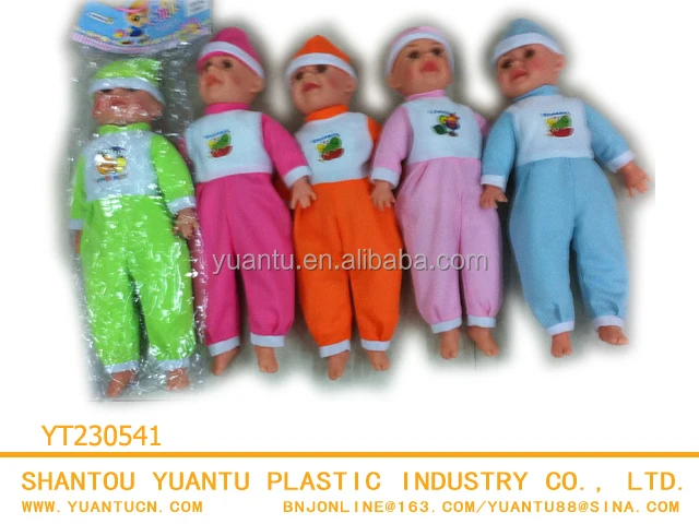 Lovely baby plastic small dolls wholesale toy set