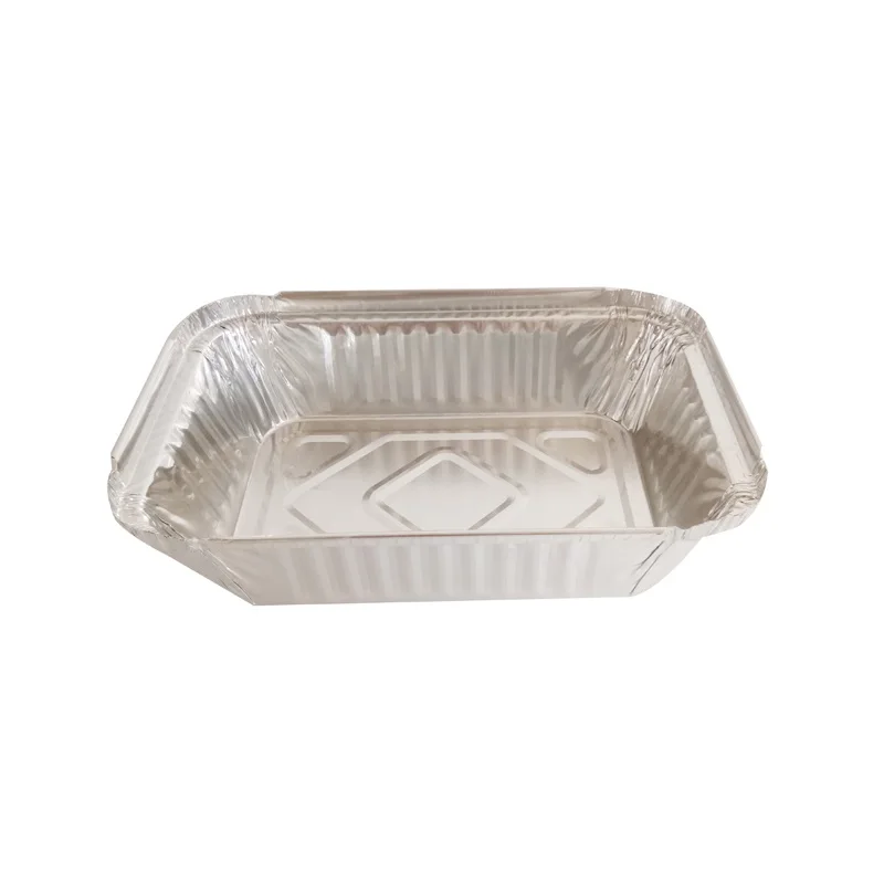 China No6 custom logo aluminum foil takeaway food containers