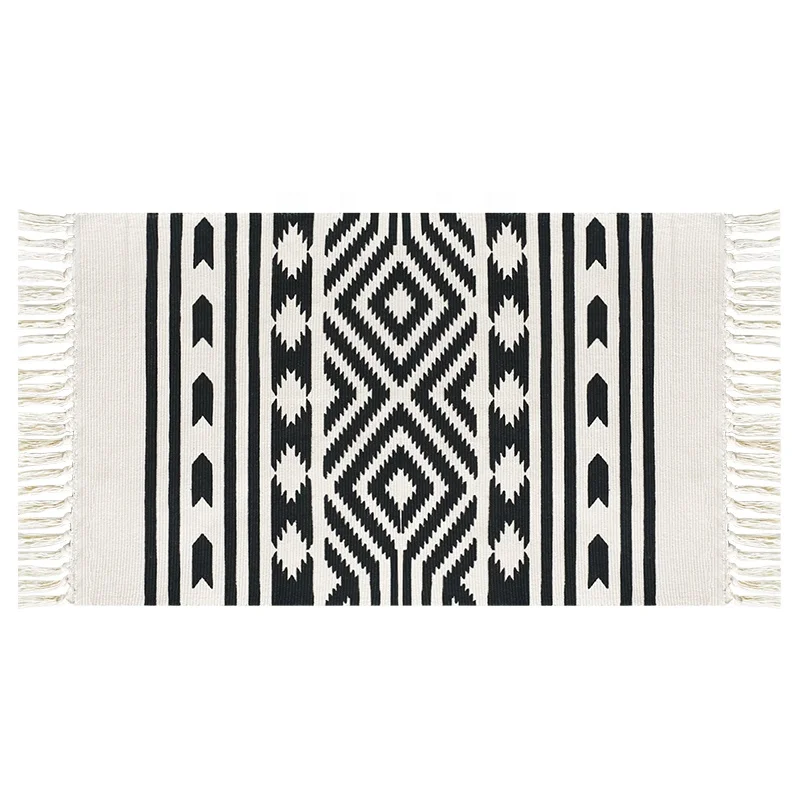Retro Carpet For Sofa Living Room Bedroom Rug Cotton Tassels Yarn Dyed 60x90 cm Table Ruuner Bedspread Tapestry Home Decoration
Retro Carpet For Sofa Living Room Bedroom Rug Cotton Tassels Yarn Dyed 60x90 cm Table Ruuner Bedspread Tapestry Home Decoration