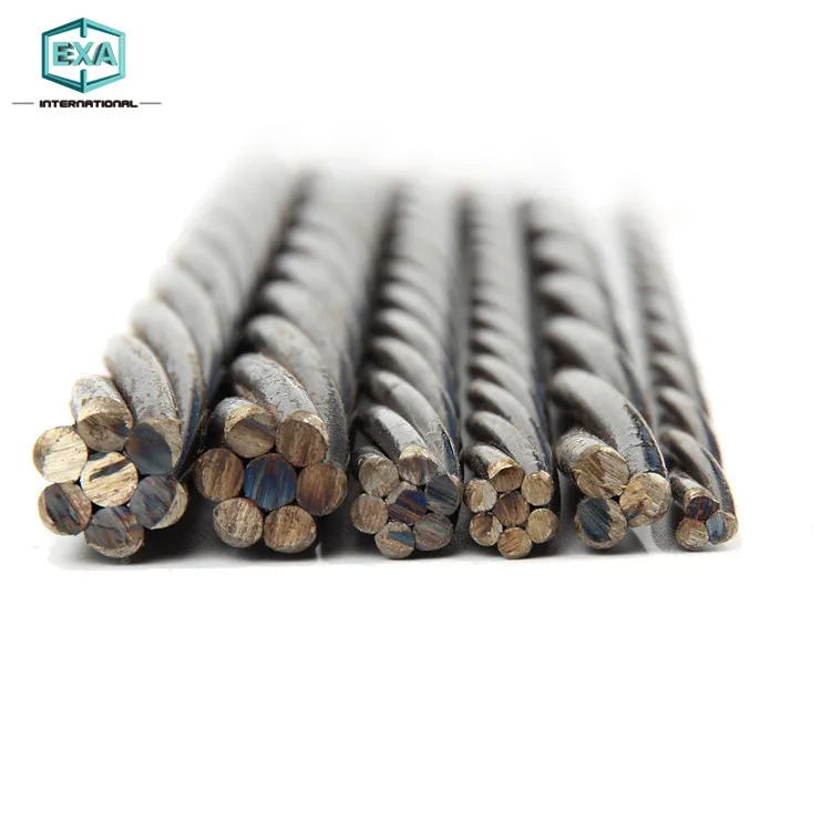High Tensile low relaxation grade 270k 12.7mm 7 wire pc strands For Bridge