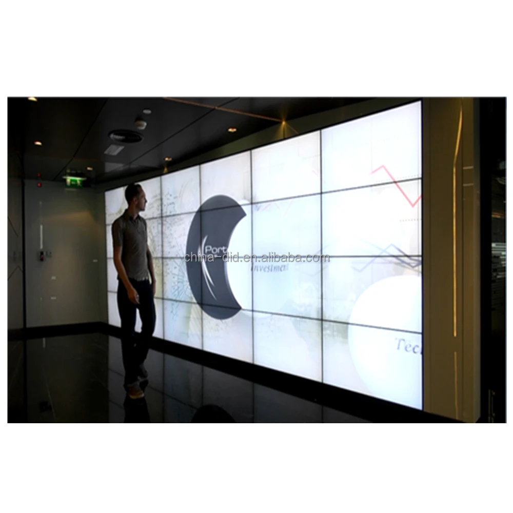 55 inch LCD DID screen ultra thin bezel video wall with 4k controller