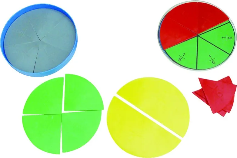 Round fraction set for mathematics, View educational equipment, QINGHUA